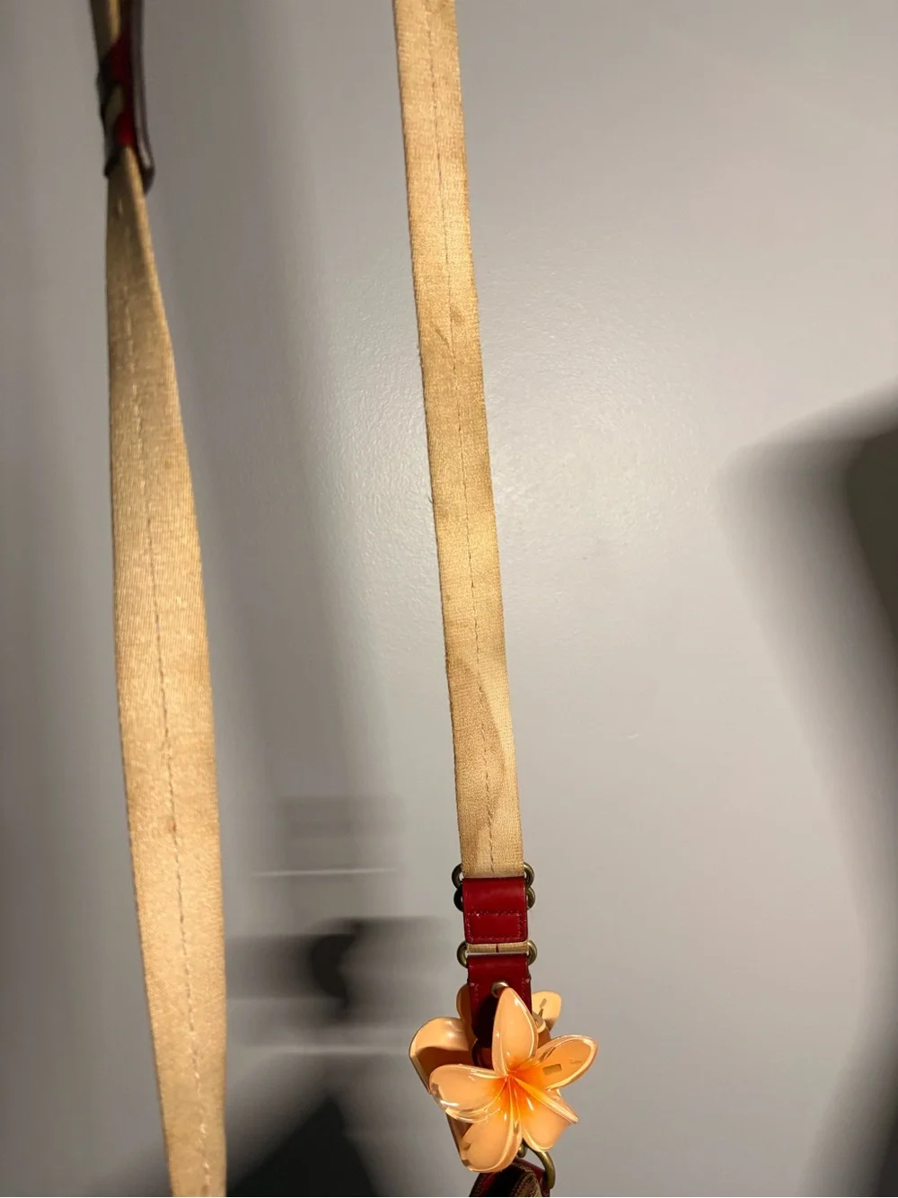 Coach Y2K Signature Canvas Crossbody Bag with Red Leather Trim
